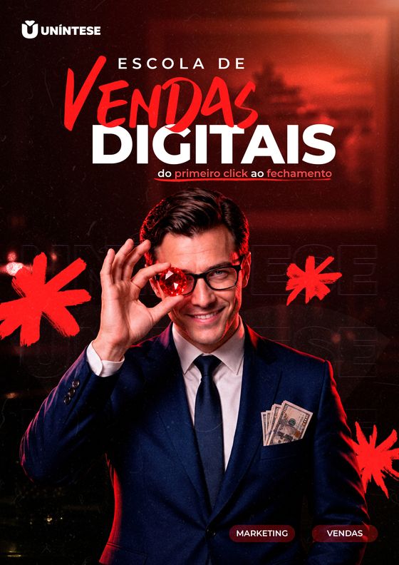 Capa do edital da Escola de Vendas Digitais